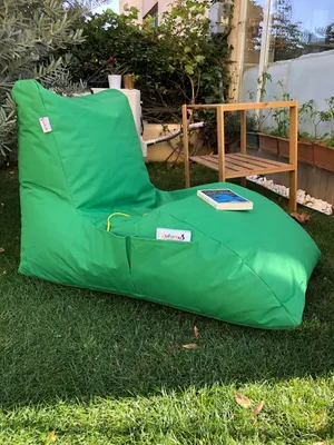 Produktbild von Hanah Home, Daybed - Green, Sitzsack, Grün, 60 x 110 x 75 cm