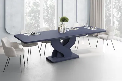 Produktbild von Design Esstisch Bellora ausziehbar 160 bis 256 cm Esszimmer Tisch abgerundete Ecken