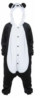 Immagine prodotto di PartyPro Costume da panda Kigurumi per bambini dai 7 ai 9 anni