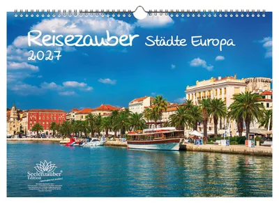 Produktbild von Städtezauber Europa DIN A3 Kalender für 2027 Städte - Seelenzauber