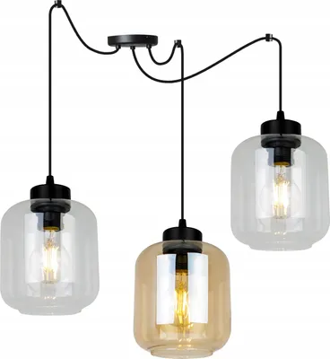 Obrázok produktu pre Moderná elegantná závesná lampa so skleneným tienidlom