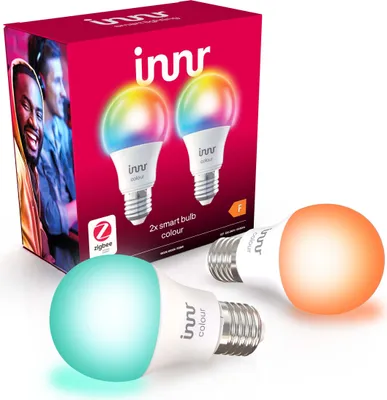 Produktbild von Innr Zigbee E27 LED, funktioniert mit Philips Hue*, smart Lampe White & Color, 2-er Pack