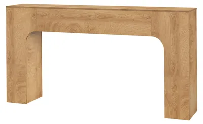 Produktbild von Konsolentisch 160 cm schmaler Flurtisch Sofatisch Beistelltisch Flur Wohnzimmer Jahresring-Eiche