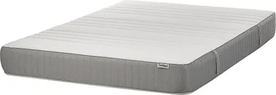 Produktbild von BELIANI Latexmatratze Mittel Weiß u. Grau Schaum u. Latex 140x200 cm 20 cm Hoch mit Abnehmbarem Bezug Reißverschluss 7 Zonen Matratze für Doppelbett