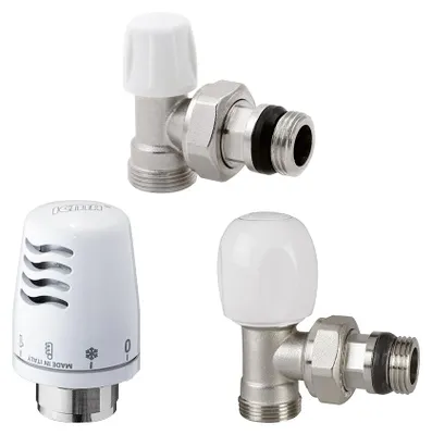 Zdjęcie produktu dla Zestaw termostatyczny kątowy Tulipano Icma 3/8"