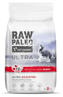 Obrázek produktu pro RAW PALEO Ultra Medium&Large Puppy Beef - suchá krmiva pro štěňata - 2 kg