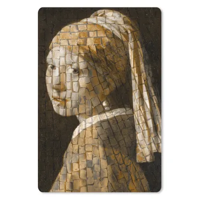Produktbild von MuchoWow® Mauspad Mousepad Das Mädchen mit dem Perlenohrring - Johannes Vermeer - Collage 18x27 cm - Mousepads - Maus Mat - Pad - Mausunterlage