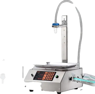 Obrázok produktu pre Stroj na plnenie tekutín, automatický nožný spínač, nerezová oceľ, kapacita, 30-15000 g