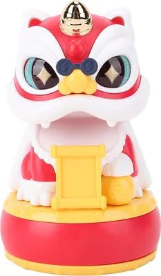 Produktbild von Solarbetriebene tanzende Wackelfigur, multifunktional, niedliche Auto-Armaturenbrett-Ornamente für Zuhause, Rot