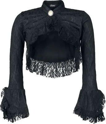 Produktbild von Burleska Bolero Damen Dita schwarz Mittelalter, Steampunk 100% Polyester XXL-3XL