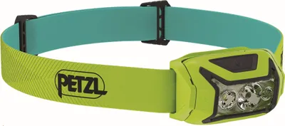 Produktbild von Petzl Actik, Stirnband-Taschenlampe, Gelb, Tasten, Akkustand, IPX4, LED