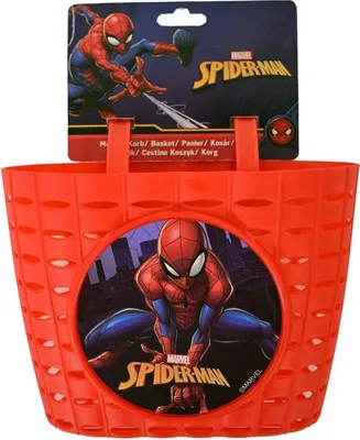 Obrázek produktu pro Dětský košík na kolo chlapci košík na kolo košík na řídítka Spiderman Marvel 1267