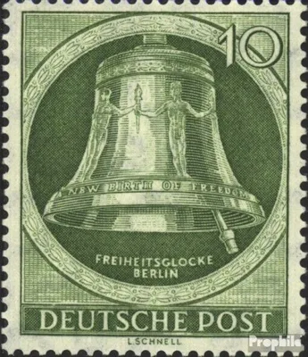 Produktbild von Briefmarken Berlin (West) 1951 Mi 83 postfrisch Freiheitsglocke