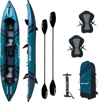 Produktbild von WattSUP COD 2 Personen Kajak SET aufblasbar Drop-Stich Kanu Boot Kayak Paddel