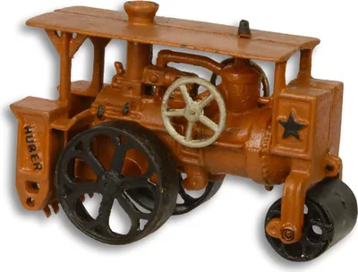 Produktbild von Ein gusseisernes Modell einer Walze Replikat Retro Design Dekoration