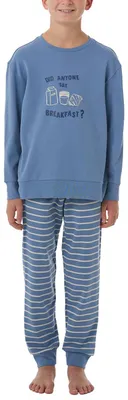 Produktbild von Schiesser Jungen Schlafanzug Set Pyjama lang mit Bündchen Größe 98 bis 176