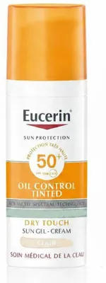 Produktbild von Eucerin - Getöntes Gel-Creme Öl-Kontrolle Trockener Touch SPF50+ 50 ml - Hell