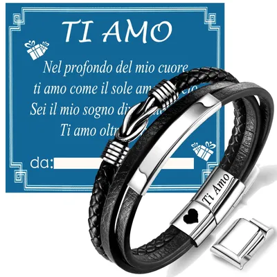 Zdjęcie produktu dla Solidchoice - Elegancka skórzana bransoletka dla mężczyzn