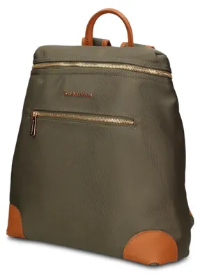 Imagen del producto de Mochila vegana de cuero Gianmarco Venturi Velaris, en colores  y marrón