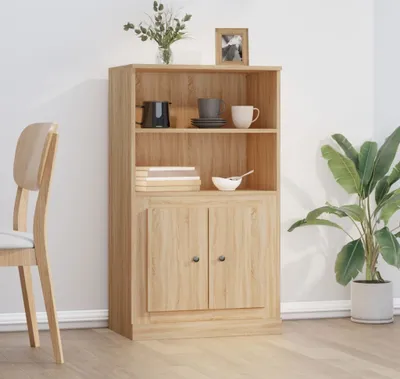 Produktbild von vidaXL Highboard Sonoma-Eiche 60x35,5x103,5 cm Holzwerkstoff