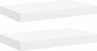 Immagine prodotto di vidaXL Mensole sospese 2 pz. Bianco 40x23x3,8 cm MDF