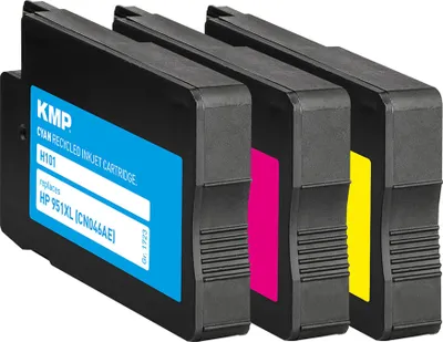 Produktbild von KMP Tintenpatrone passend für HP 951XL CN046AE, CN047AE, CN048AE Multipack