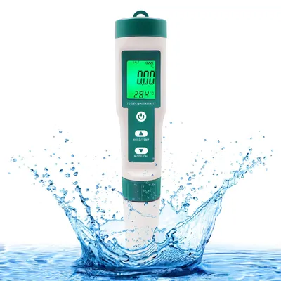 Obrázek produktu pro 7-v-1 pH metr pro kvalitu vody - TDS/EC/Slanost/ORP/S.G/Teplota