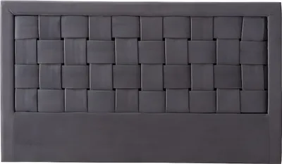 Produktbild von Bettkopfteil - Samt - 160 cm - Dunkelgrau - JENNA