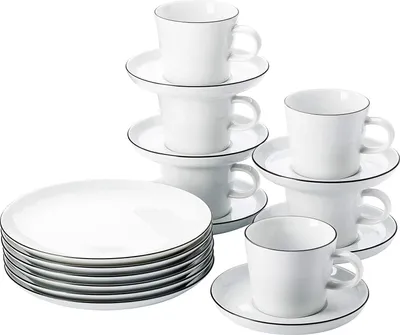 Zdjęcie produktu dla Thomas Kaffee-Set 18-tlg. im GK Cucina-Basic Colori Black 42100-671167-28485