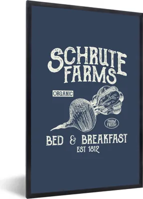 Produktbild von MuchoWow® MuchoWow® Gerahmtes Poster Rübe - Retro - Zitat 60x90 cm - Poster mit zchwarzem Bilderrahmen - Kunst