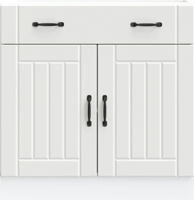 Produktbild von "im Sonderangebot"Sideboard Küche Moderne - CLORIS - Buffetschrank - Küchen-Unterschrank Lucca Weiß Holzwerkstoff - DEMöbel7661522
