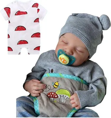 Produktbild von Neugeborene Babypuppen - Realistische Puppen - Kindergesellschaft - Vollsilikon - 19 Zoll - Mädchen