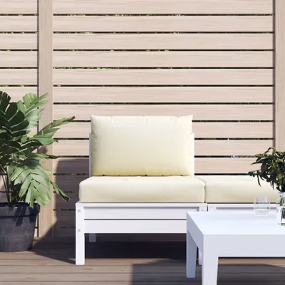 Produktbild von "SALE 2026"Gartenbankauflage - CLORIS - Palettenkissen 2-tlg. - modernes Design - Sitzkissen/Polsterauflage - Cremeweiß Oxford-Gewebe Promotion862736 - Gartenmöbelauflagen