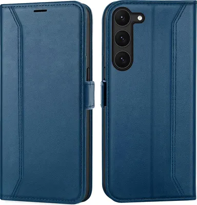 Immagine prodotto di Custodia per cellulare per Samsung Galaxy S23 cover flip case pieghevole custodia protettiva, blu