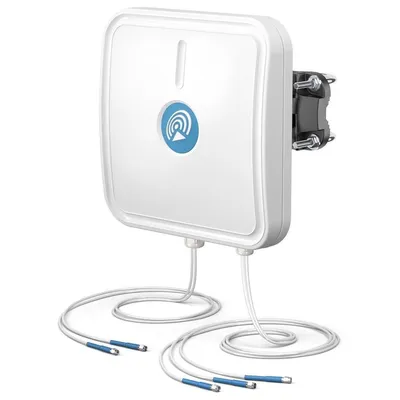 Immagine prodotto di Antenna a pannello Wi-Fi 6E da 120° e 7 dBi per interni ed esterni, 5 connettori RPSMA