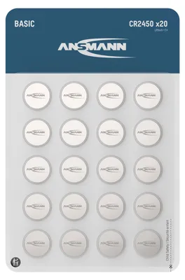 Productafbeelding van ANSMANN Basic, 20 stuks CR2450 / CR-2450 / DL2450 / ECR2450 batterijen