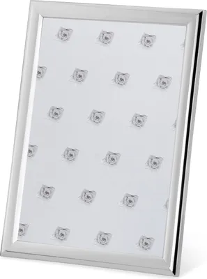Produktbild von Fotorahmen glatt, gewölbt, 21 x 30 cm / DIN A4, versilbert, Aussen-D 24,6 x 33,4cm, Innen-D 20,2 x