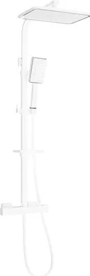 Produktbild von Mexen CQ54 Brausegarnitur für Aufputzmontage mit Kopfbrause und Thermostatmischer, Weiß/Chrom - 772505495-21