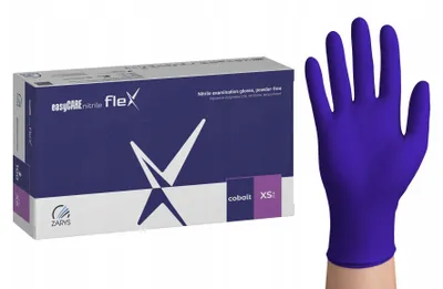 Produktbild von Zarys Kobaltowe Flex Nitril-Einweghandschuhe XS puderfrei 100 Stk.