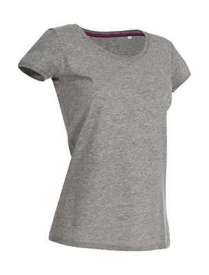 Produktbild von Stedman ST9130 | Women V-Neck Megan Damen T-Shirt - Farbe: Grey Heather - Größe: S
