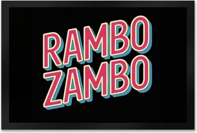 Produktbild von Rambo Zambo Fußmatte XXL in 50x75 cm - Politikerwitz