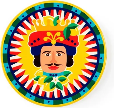 Produktbild von Excelsa Untersetzer Sicilian Rhapsody Keramik 16x1x16 cm Bunt