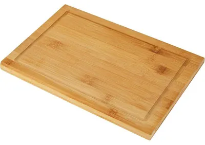 Image de Planche à découper en bambou - Marron - L 31 x l 21 cm