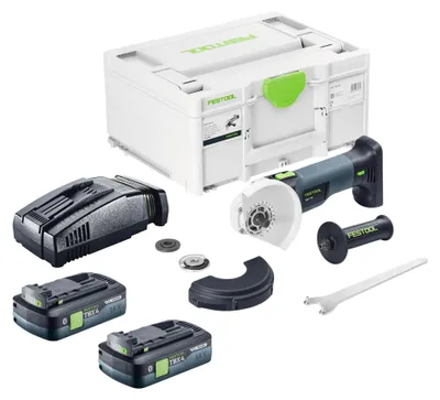 Produktbild von Festool AGC 18-125 EB-Basic Akku Winkelschleifer 18 V 125 mm Brushless + 2x Akku 4,0 Ah + Schnellladegerät + Systainer