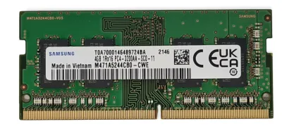 Produktbild von Samsung M471A5244CB0-CWE, 4 GB, 1 x 4 GB, DDR4, 3200 MHz, 260-pin SO-DIMM