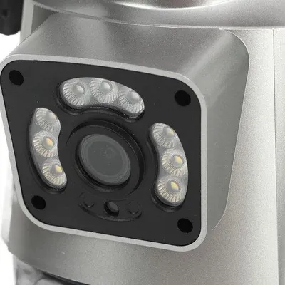 Produktbild von Outdoor 4MP IP66 Wasserfeste Kamera mit 360 Grad PTZ, Bewegungserkennung, Intercom und Nachtsicht.