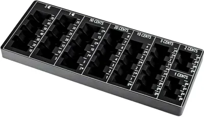 Produktbild von pavo 8041077 Zählbrett EURO 12 inch schwarz Kunststoff-Gehäuse