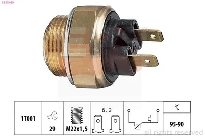Obrázek produktu pro Spínač teploty, ventilátor chladiče