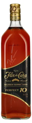Produktbild von Flor de Caña PERFECT 10 Bourbon Barrel Aged 40% Vol. 1l