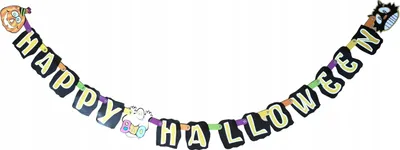 Produktbild von Boland Happy Halloween Girlande Dekoration 180 cm Kürbis Geist